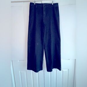 A New Day dark Jean trousers with wide legs, sz 16